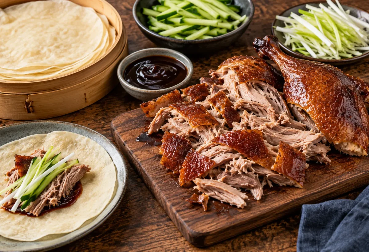 Aromatic crispy duck.