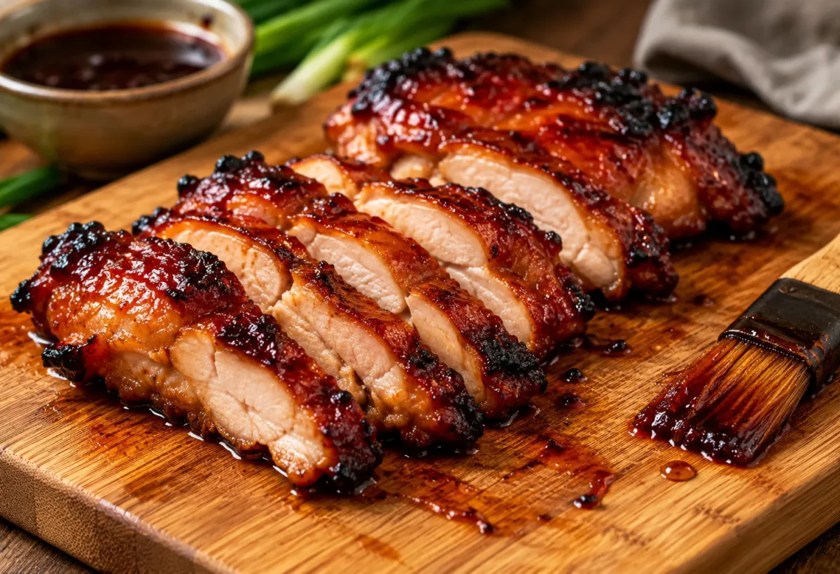 Char siu chicken.