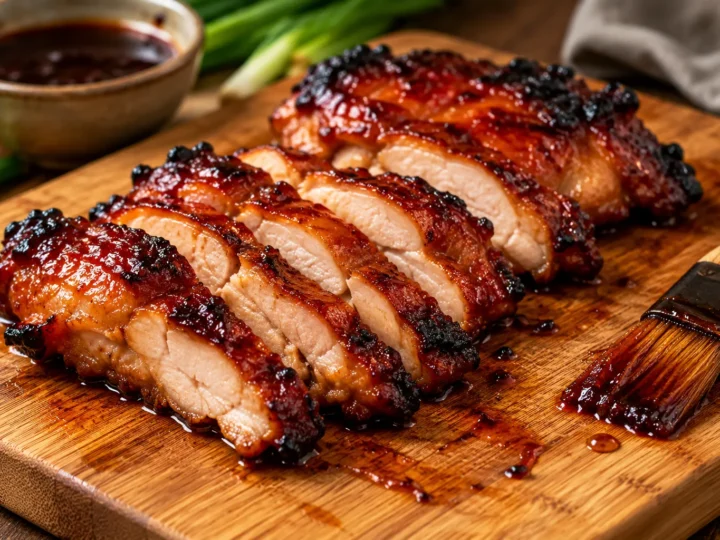 Char siu chicken.