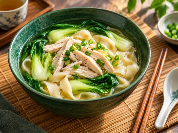 Chinese chicken noodle soup.
