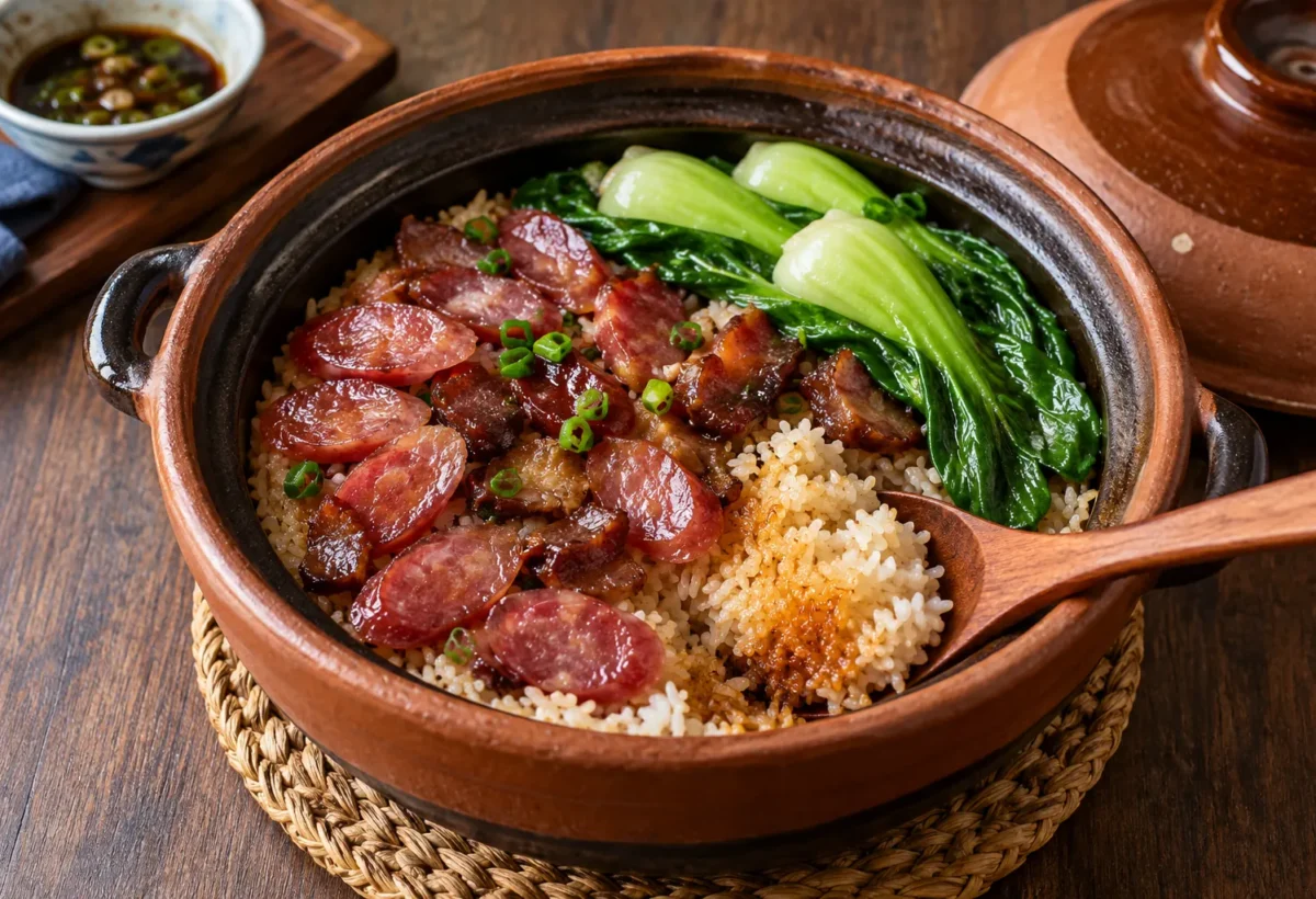 Cantonese clay-pot rice.
