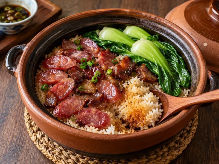 Cantonese clay-pot rice.