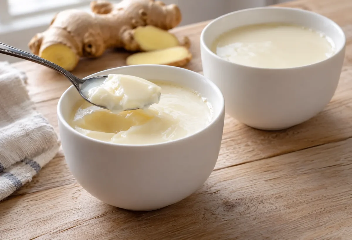 Ginger milk curd.