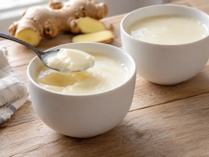 Ginger milk curd.