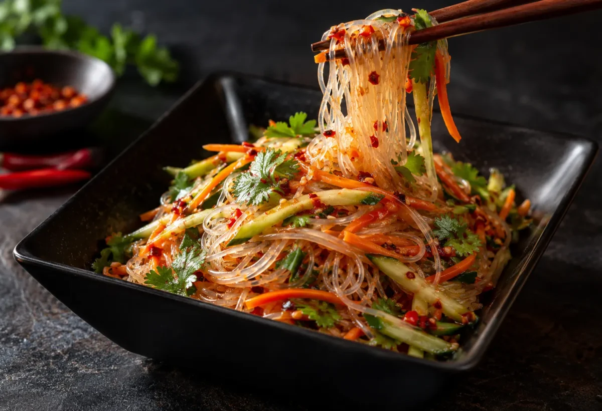 Glass-noodle salad with a chilli dressing.