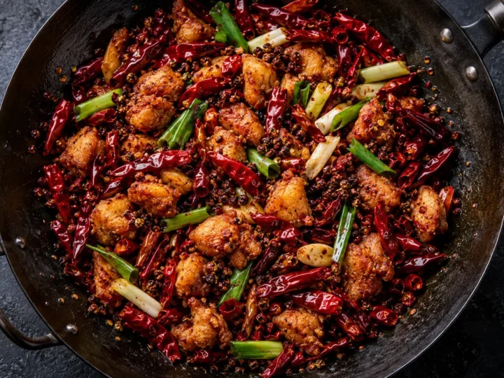 Sichuan chilli chicken.