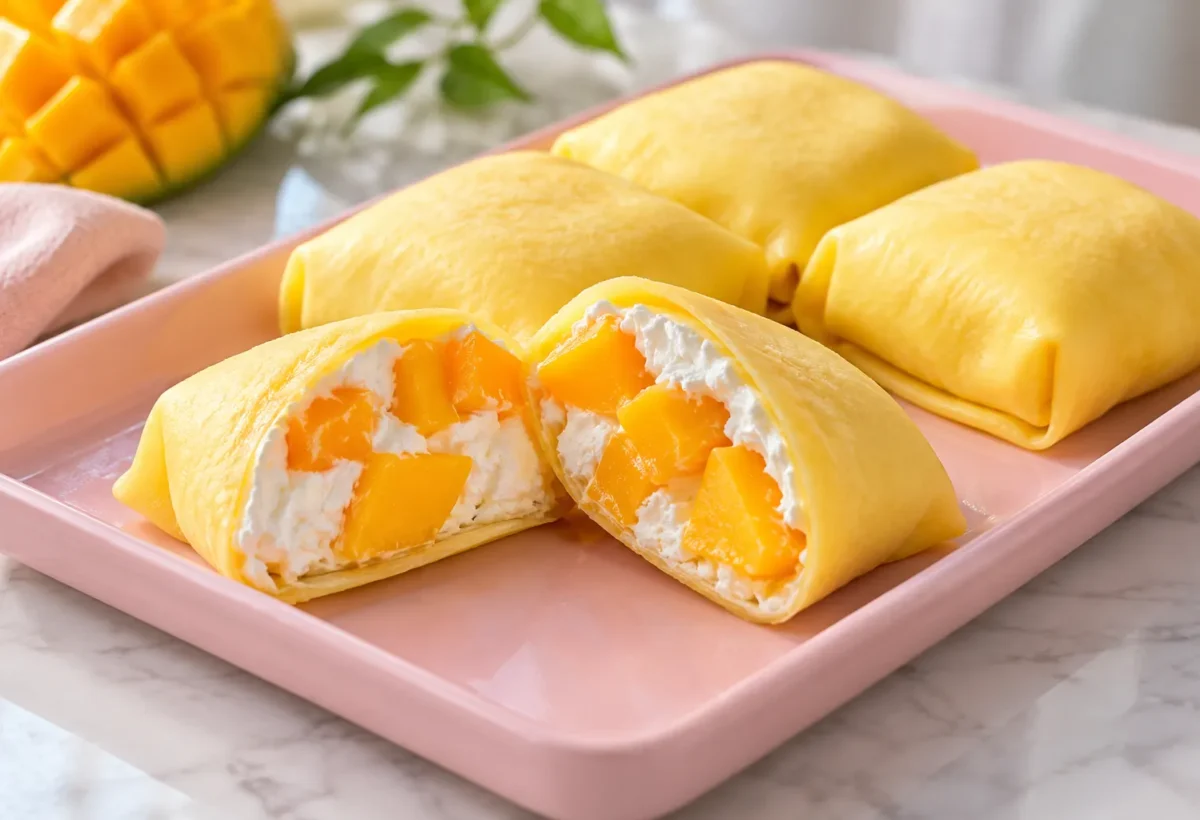 Hong Kong mango pancakes.