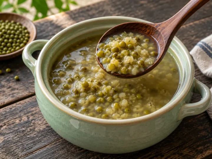 Sweet mung-bean soup.