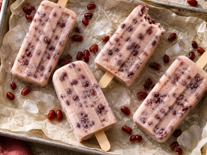 Red-bean ice lollies.