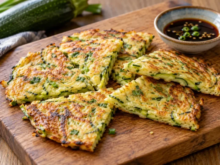 Chinese courgette pancakes.